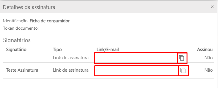 Link assinatura